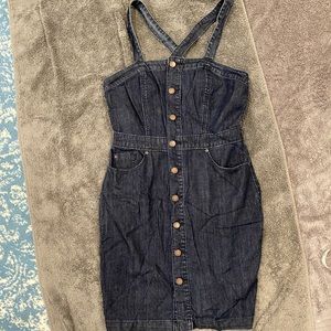 Dark denim button up dress size 6